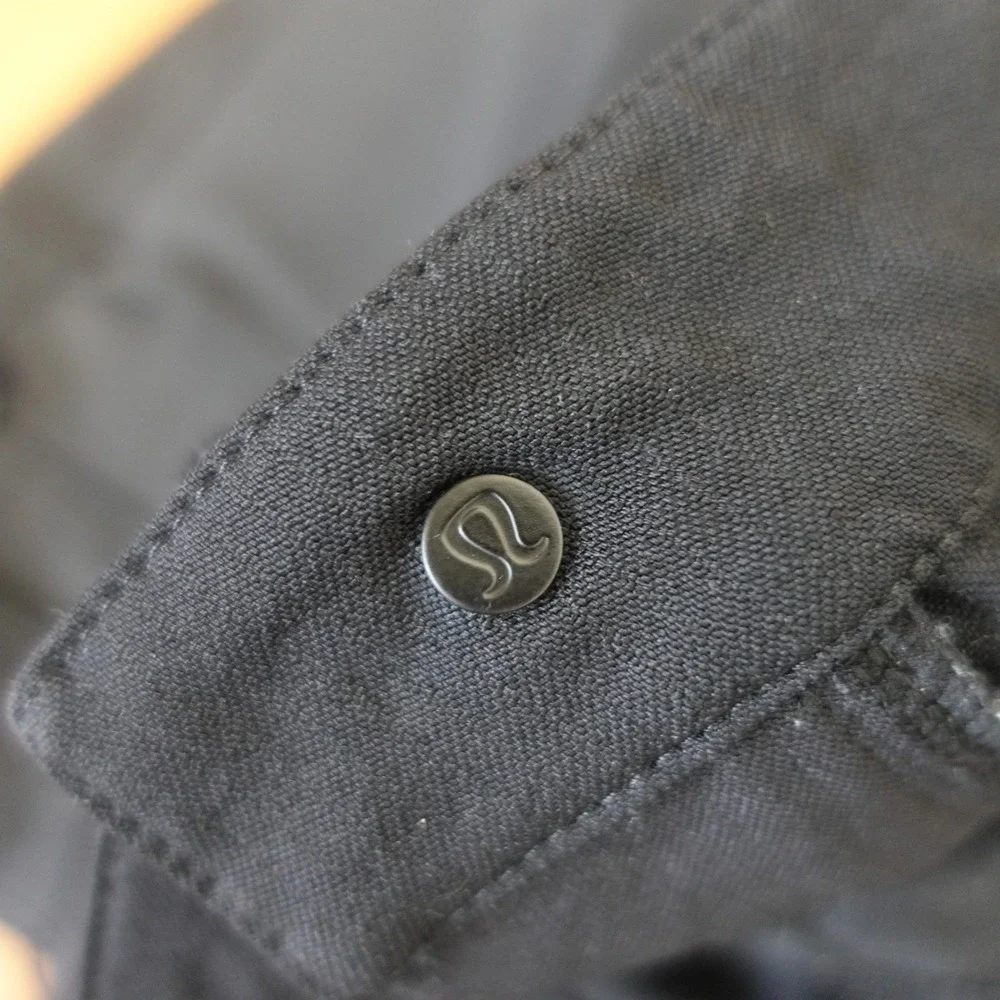 Lululemon‎ ABC Pants Mens 32x26 Black Slim 5 Pocket Warpstreme Commuter Trousers